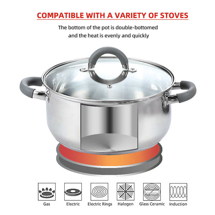 Wholesale Cookware Sets Multifunctional Cooking Soup Pot Milk Pot Set Kitchen 12 Piece Cookware Sets