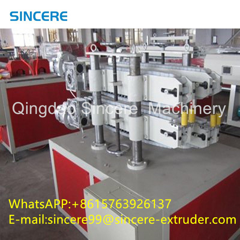 PVC HDPE Plastic Pipe Extrusion Line Production With SJSZ51/105 SJSZ65/132 Extruders