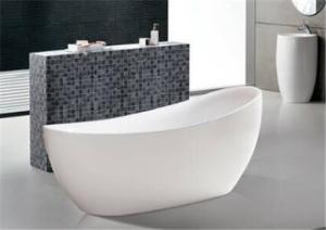 China Extended Backrest Acrylic Massage Bathtub / Stand Alone Tubs Easy Installed wholesale