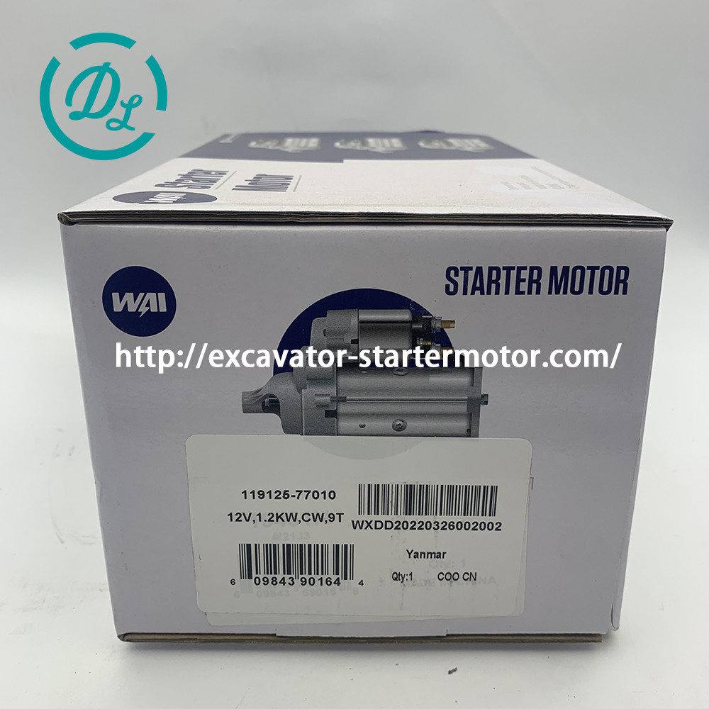 Yanmar Starter Motor 12V 1.2KW 119125-77010 S114-940 19451N 70818593