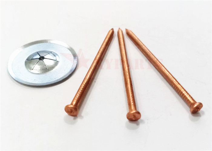 3 Mm Mild Steel Spot Stud Welding Insulation Pins With Copper Coating Surface
