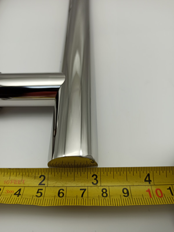 Villa Square Glass Door Handle Stainless Steel 304 Chrome Handle For Tempered Glass Door