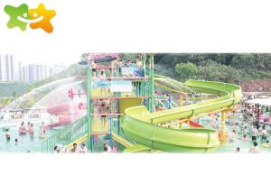 China Exciting Large Speed Water Slide Environmental Friendly Indoor Outdoor Application wholesale