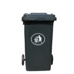 Outdoor 120L standing plastic dustbin garbage trash bins