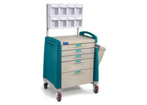 China ABS Material Five Drawers Anesthesia Cart wholesale