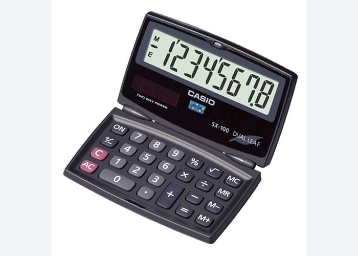For Authentic Casio Casio Computer SX-100 Folding Clamshell Calculator 8-bit mini calculator