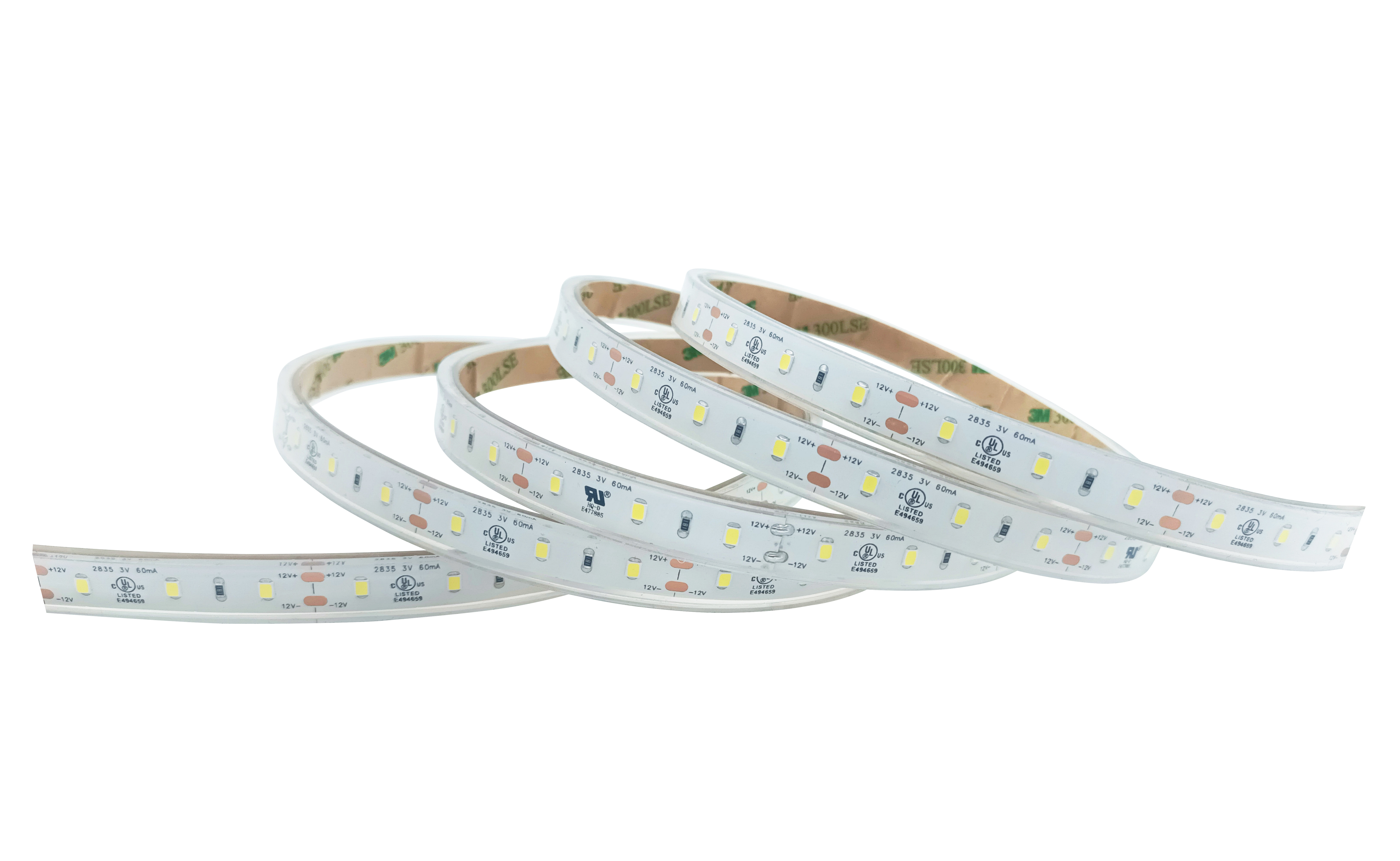 Emergency High Voltage Led Strip Lights PVC Transparent Sleeve