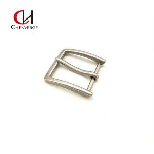 China Zinc Alloy Nickel Simple Belt Buckles , Matte Solid Silver Belt Buckle wholesale