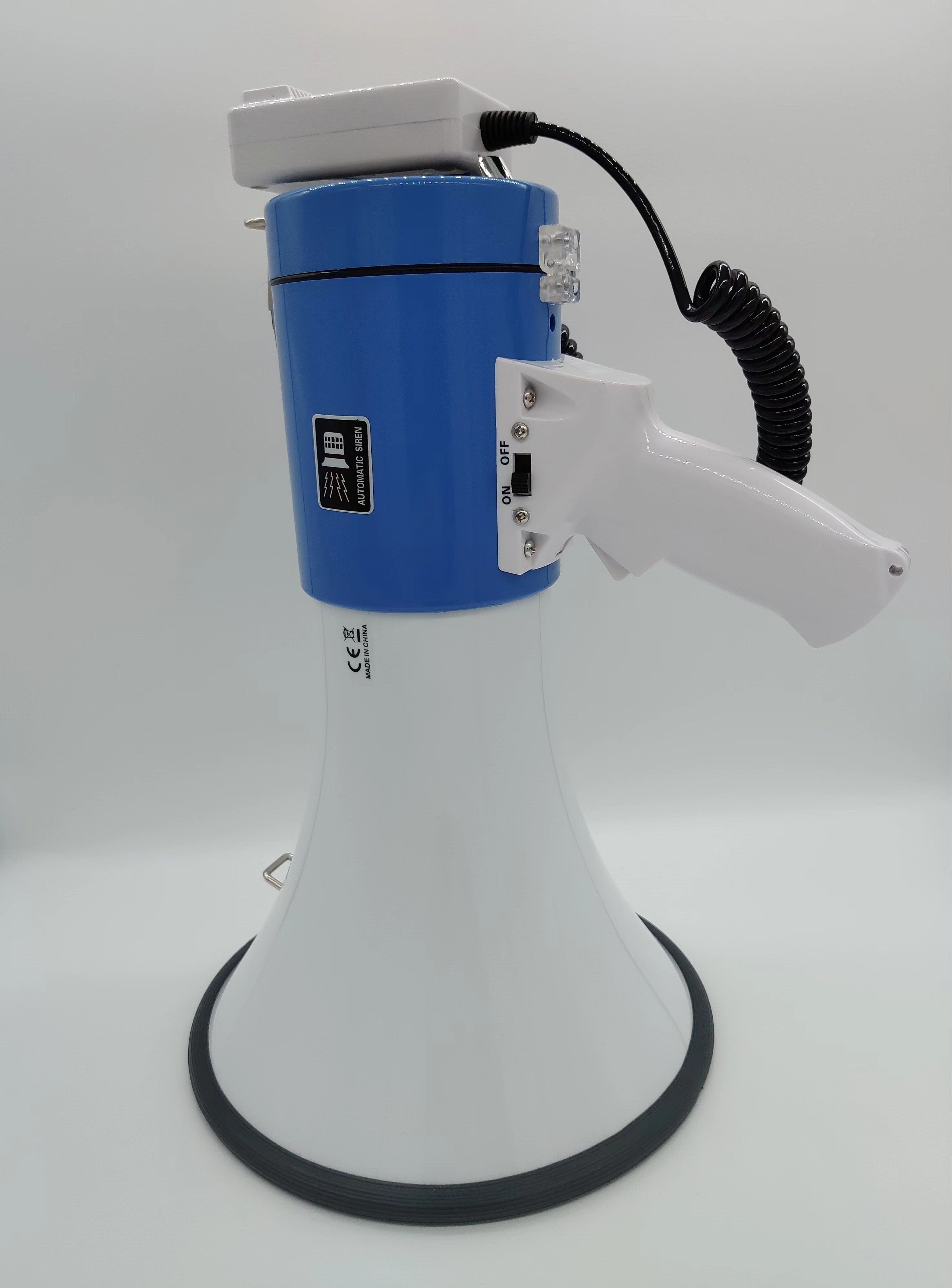 Dynamic Military Bullhorn Loudspeaker 300m Megaphone Speaker With Mic