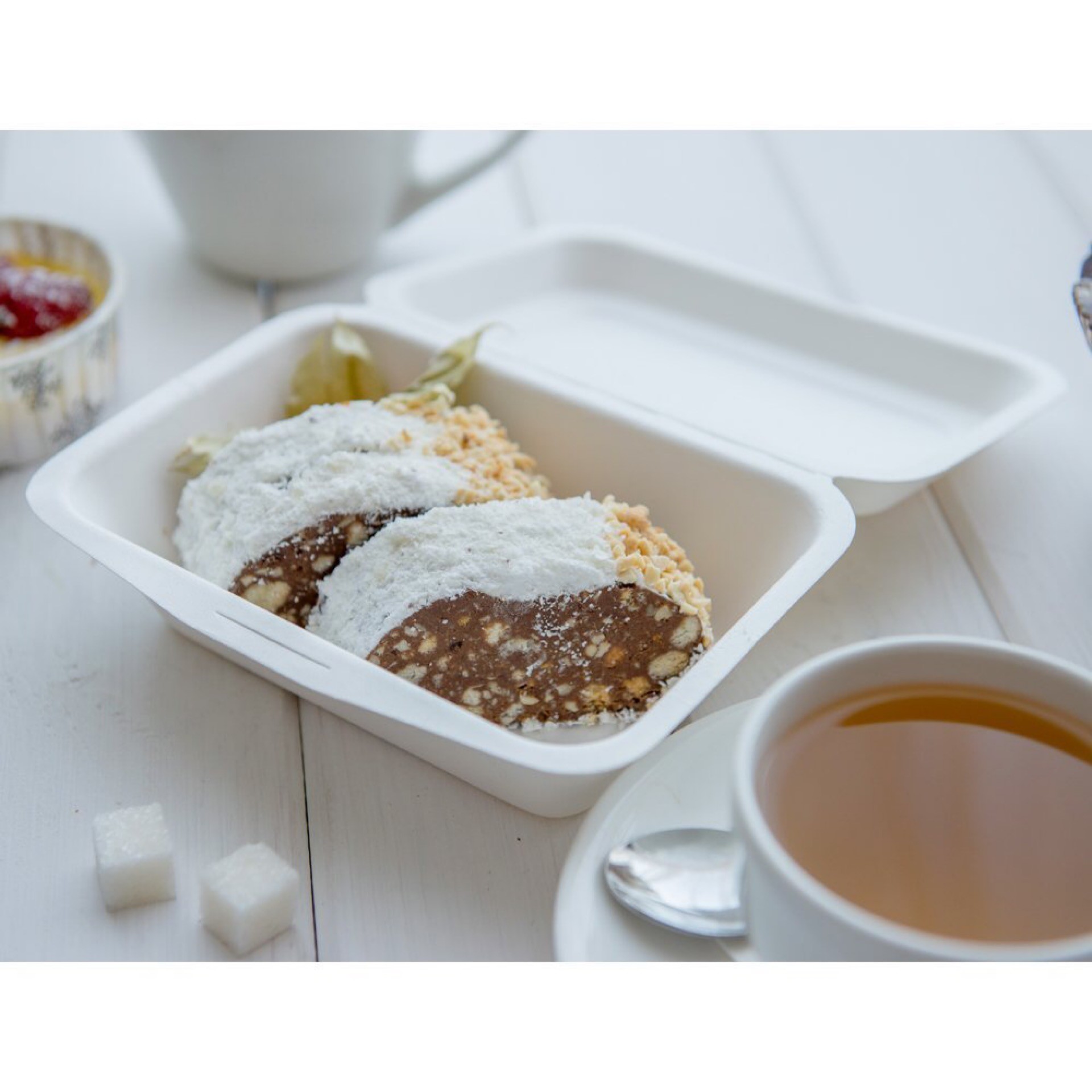 Bagasse Pulp Biodegradable Clamshell Boxes , Bagasse Takeaway Containers Burgers