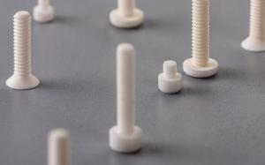 China Alumina Ceramic Bolts and Nuts / M8 M10 Ceramic Screw Parts wholesale