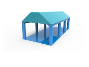 China Blue Outdoor Inflatable Tents Portable Air Structure Customized wholesale