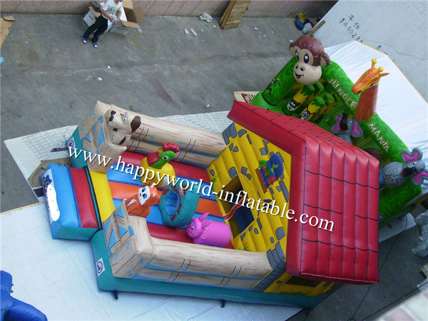 inflatable farm animals , inflatable farm bounce house , inflatable playground