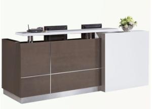 China Wood Front Office Reception Counter / Modern Hotel Reception Counter Durable wholesale