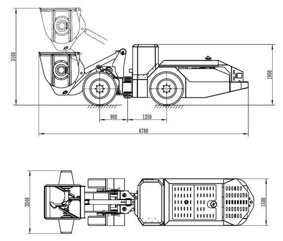 1 Cubic Meter Concrete Mixer Loader Concrete Mixing Loader Concrete Mixing Bucket