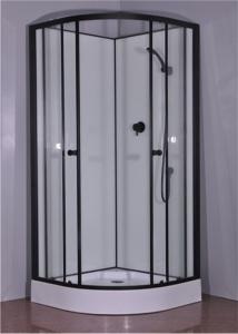China 900*900*2150mm Black Aluminium Alloy Frame Toughened Glass Shower Cabin wholesale