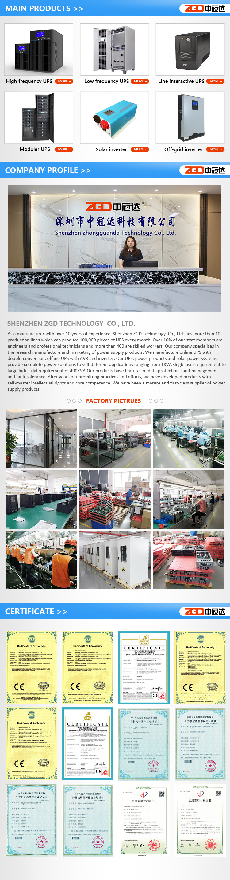 3 Phases 300KW Modular Online UPS System 380V 400V 415V Power Supply
