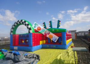 China Kids Inlfatable Amusement Parks Inflatable Run Chasing Race Fun City / Durable And Safety wholesale