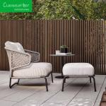 Comfortable Outdoor Rattan Furniture Waterproof Upholstery Cushion Garden Sofa