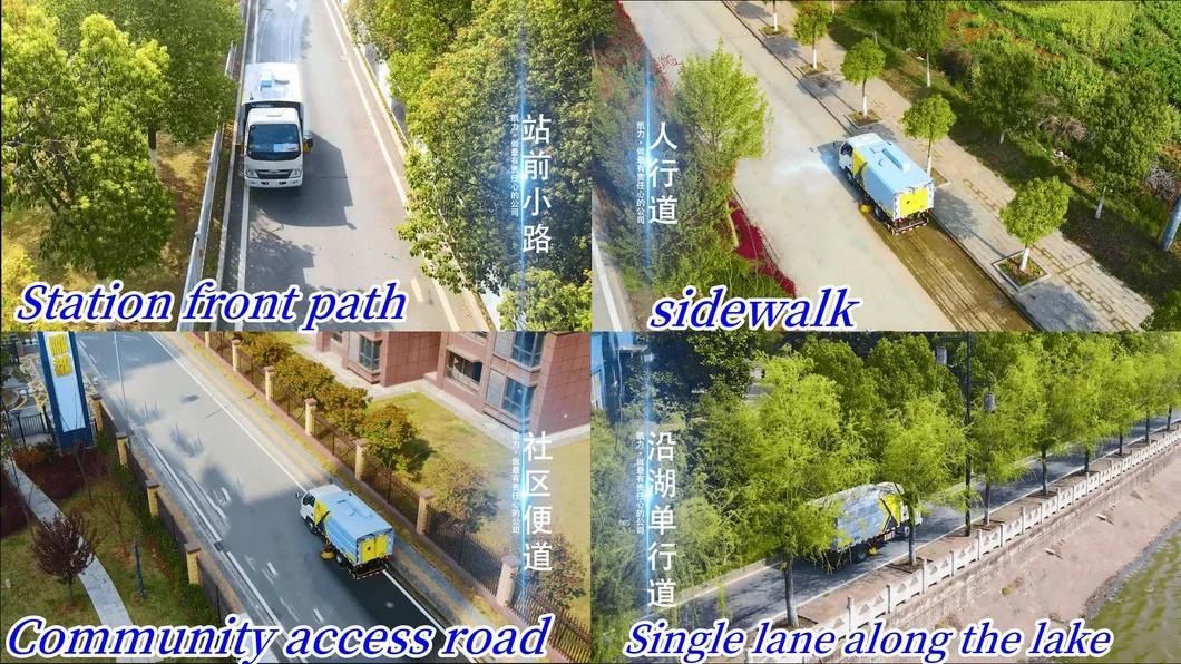 Dongfeng Mini Industrial Road Sweeper Cleaning Equipment Road Sweeper Vacuum Road Machine