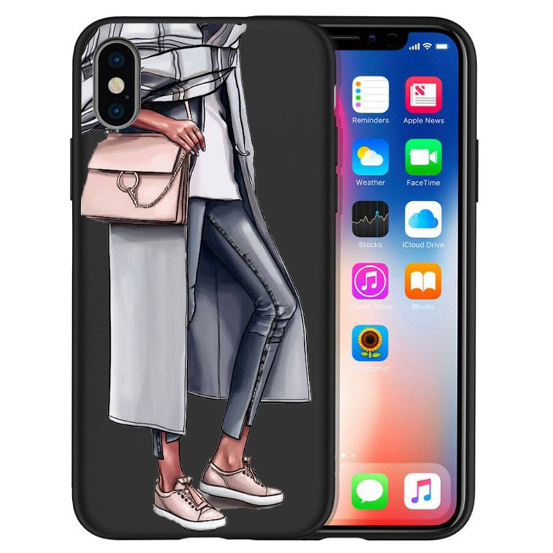 Silicone Designer Cell Phone Cases For Iphone XS MAX High Heels Designs Shock Absorption