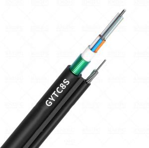 China Figure 8 Steel Armoured Fibre Optic Cable GYTC8S 72 Strand wholesale