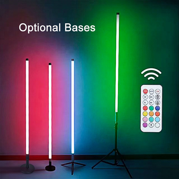 Modern Vertical Color Changing Multicolored RGB Light Standing Led Floor Lamp DJ Light Lamp Stand Standing Light