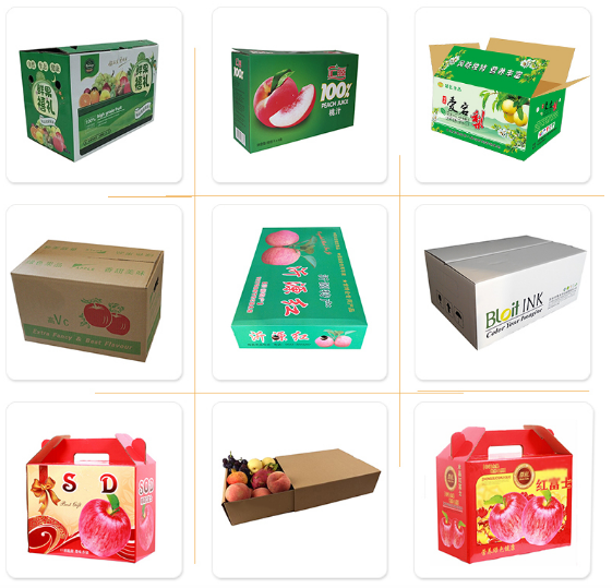 Colorful Printing Fruit Packing Boxes For Fresh Banana / Apple Free Sample