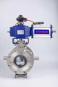 China Anti Static Pneumatic Operated Metal Seated Ball Valve wholesale