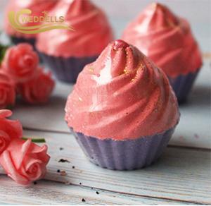 China Natural Colorful Unique Bath Bombs / Cupcake Shaped Bath Bombs For Whitening wholesale