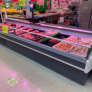China Cold Storage Meat Display Freezer 160L No Door Butcher Shop 0 - 5 ℃ Cooler wholesale