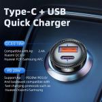 Turbo PD3.0 QC3.0 PD Car Charger Fast Charging 12W 18W 20W
