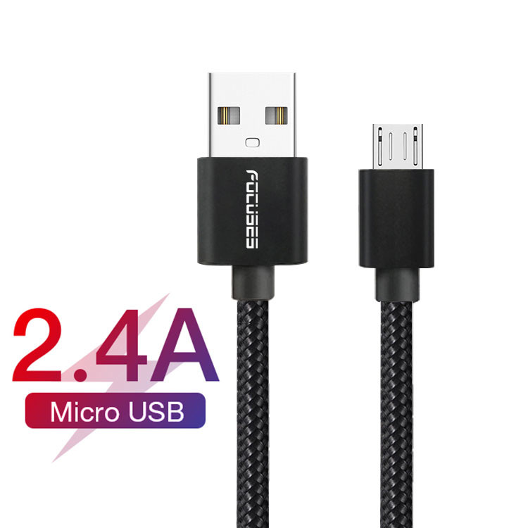 Durable 2m Micro USB Data Transfer Cable Quick Charging