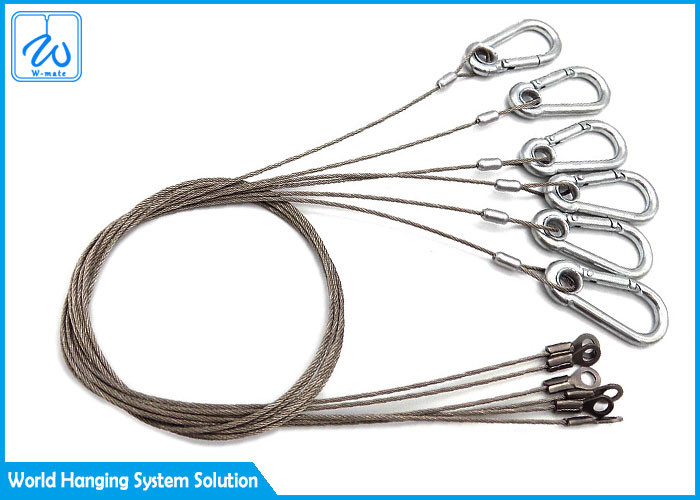 Light Suspension Kit Wire Rope Stainless And Adjust Cable Gripper