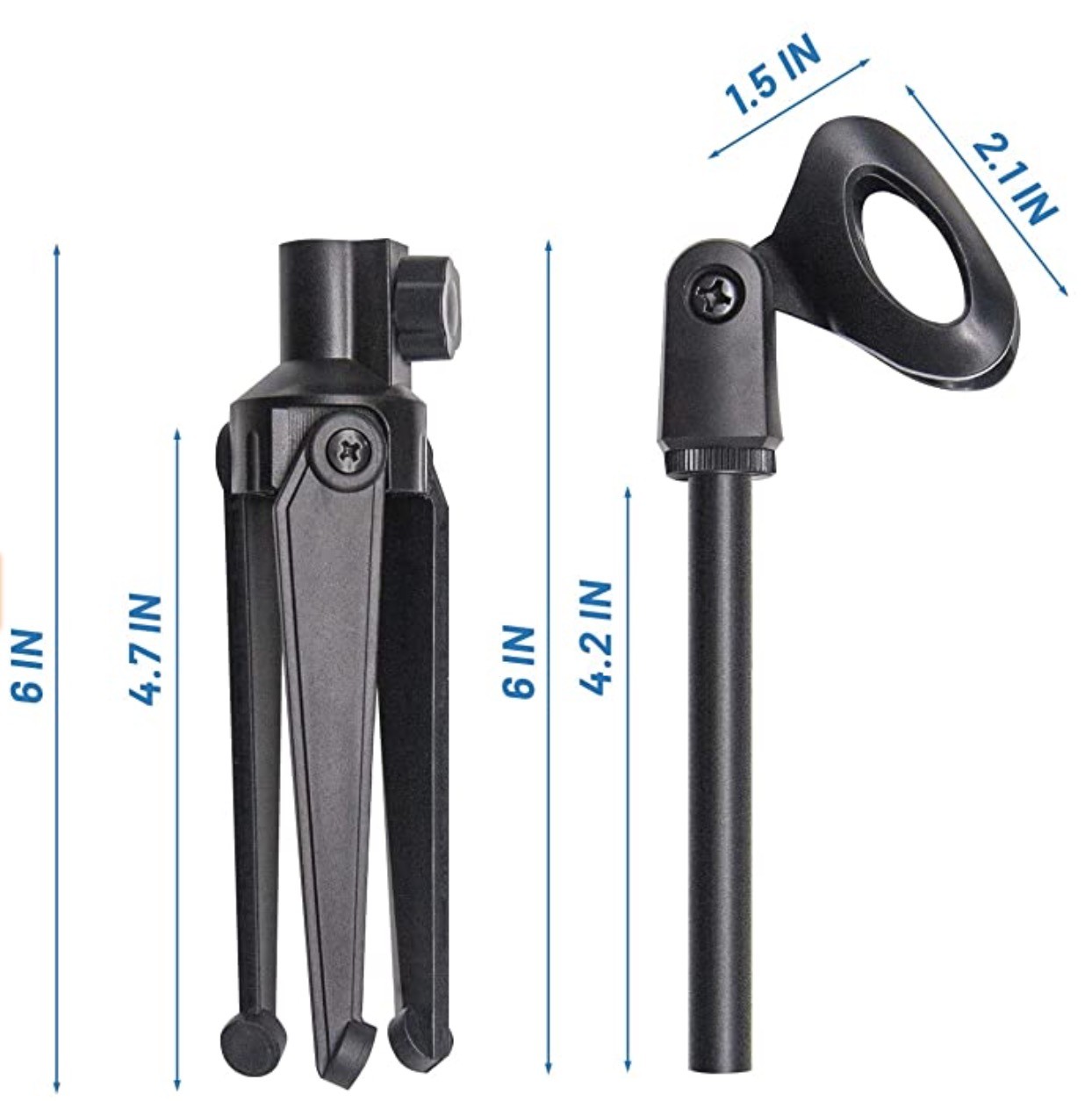 8.7 Inch Small Plastic Clip M20 Tripod Mic Stand