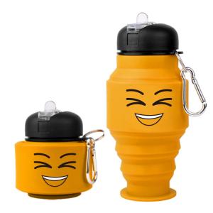 China Travel Portable Sport Collapsible Water Bottle Silicone Reusable Leakproof Foldable for Gym wholesale