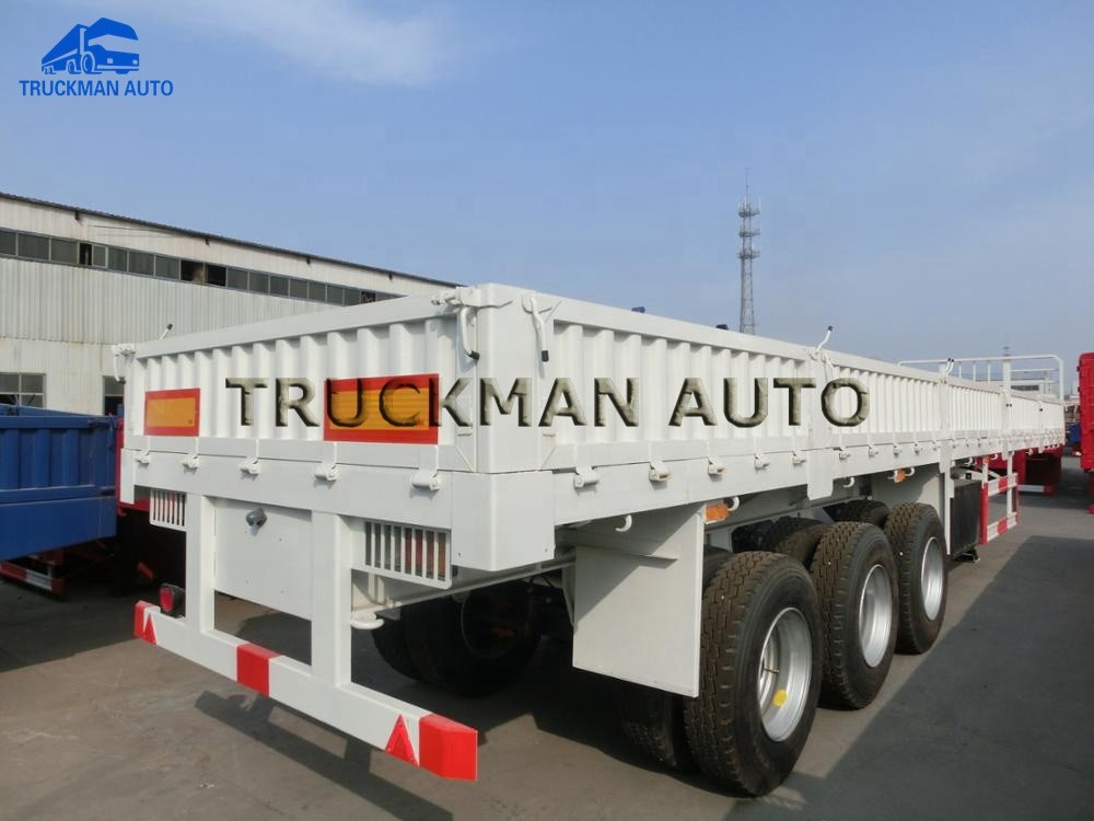 Leaf Spring Suspension Side Wall Truck Semi Trailer With Fuwa/Bpw Brand Axles
