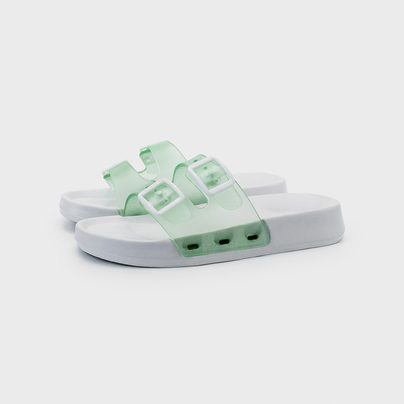 OEM White Transparent Upper Eva Birkenstock Clogs With Double Strap