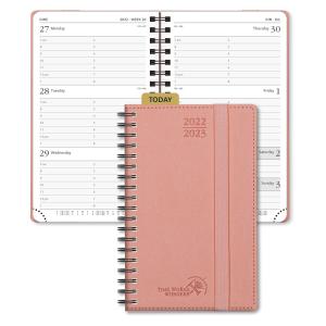 China Pink 4.25x6.75inch Mini Weekly Planner 80g Ink Resistant Paper wholesale