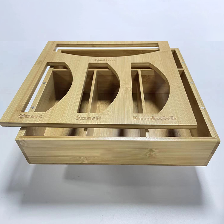 Multifunction Bamboo Ziplock Bag Storage Box Lunch Bag Zipper Bag Classification Box