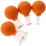 4 Pieces Facial Cupping Set - Vacuum Suction Cups, Silicone Cupping Therapy Set,