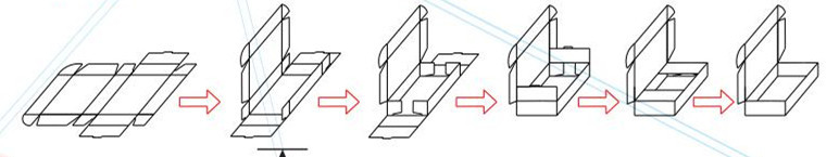 Tray Erecting Aircraft Fully Automatic Box Packing Machine Carton Folding Machine
