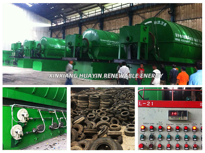 EU Standard Oil Sludge Pyrolysis Plant Huayin Waste Plastic Recycling Plant Batch type