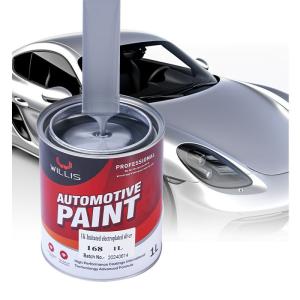 China Willis 1K Basecoat Car Spray Paint Metallic Silver Auto Refinish wholesale