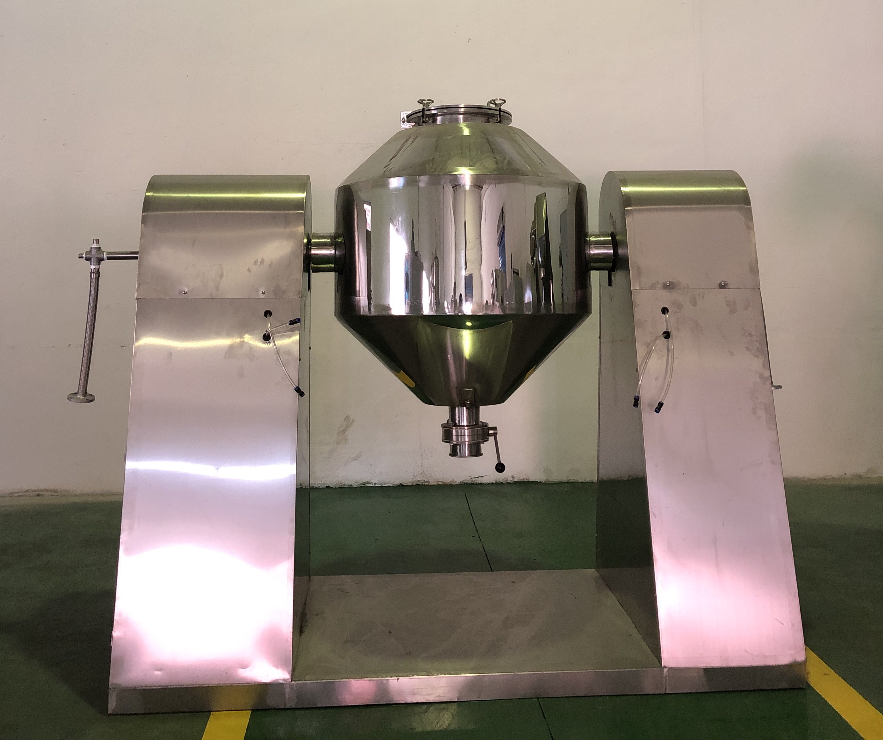 440v /220v Rotary Double Cone Industrial Vacuum Dryer In Food Industry