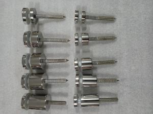 China 50mm Matte Surface Stainless Steel Glass Spigots wholesale