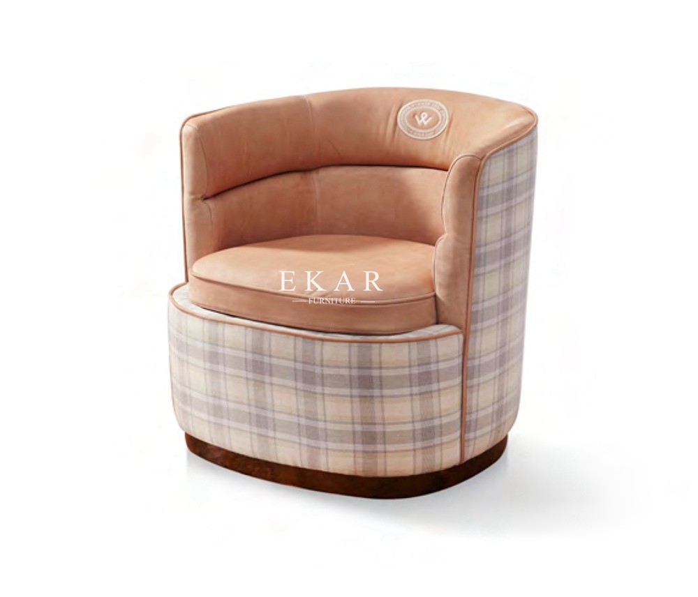 Contemporary Classic Reading Relaxing Armchair Leather European Chair W006SF11B