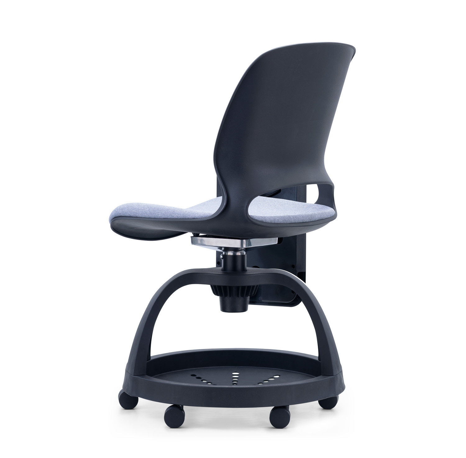 Commercial Furniture Modern Plastic Student Chair with Full Function and Movable Design