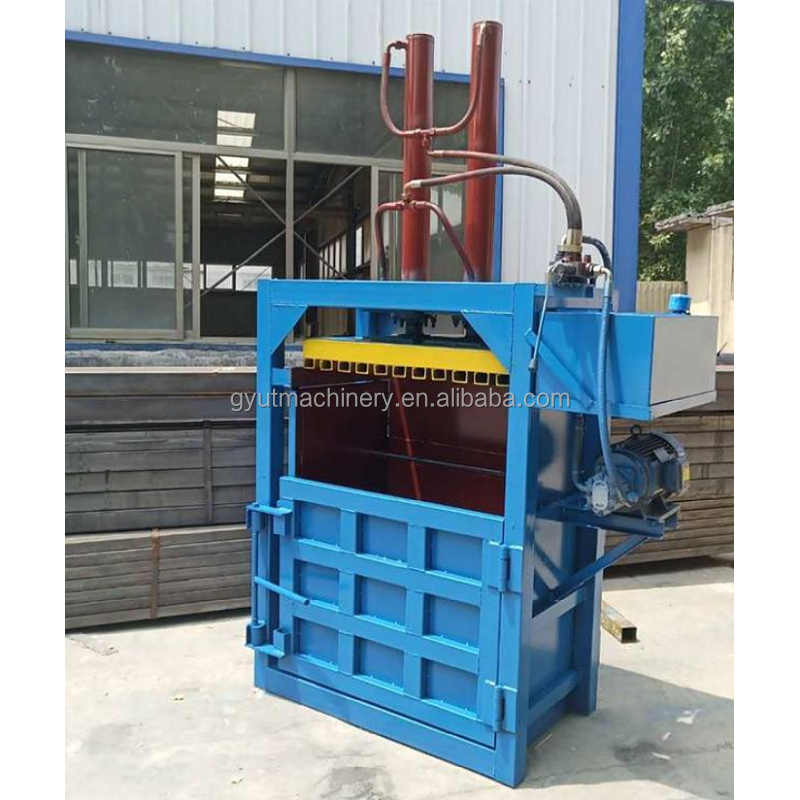 Automatic Vertical Baler for Waste Paper Used Clothing Scrap Tires and Plastic Bottles
