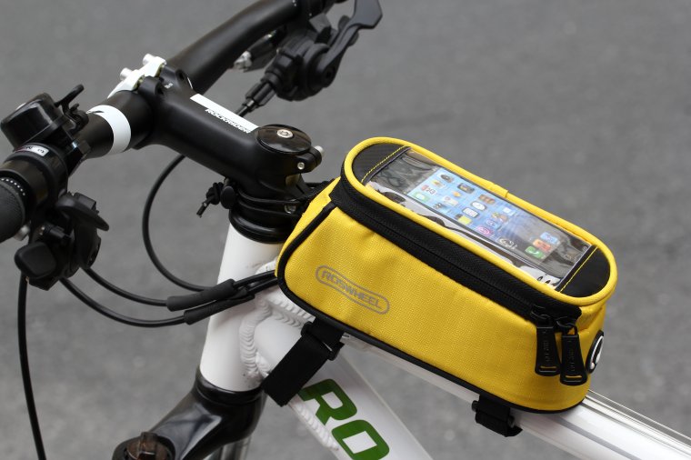 Roswheel 5.5 " L preto da bicicleta da bicicleta frente telefone Bag titular Pouch Zip par
